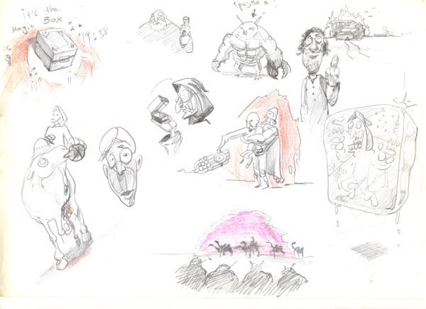 Man hanging pictures